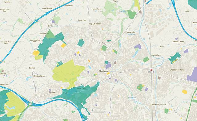 Middleton Open Space Ordnance Survey Map