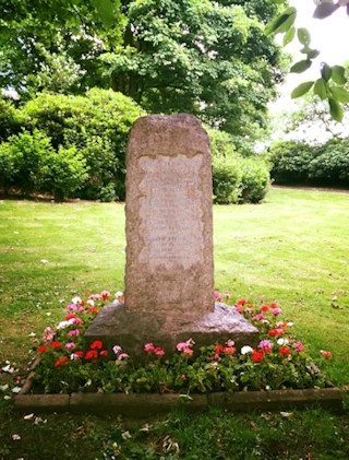 The memorial in Jubilee Park