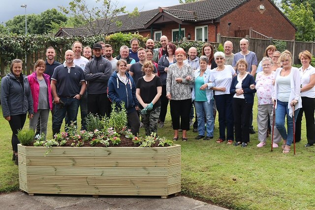 The RBH team with Thistleyfield residents