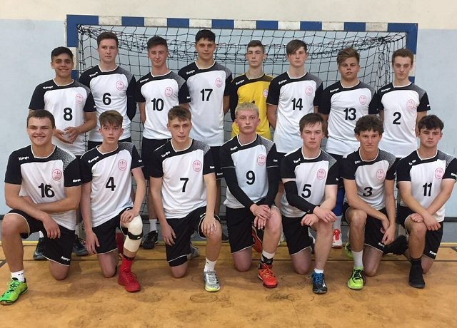 Joshua McDaid (no7) at the Paris World Handball Games