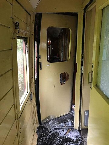 Damage to trains on East Lancashire Railway