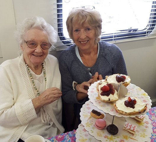 Volunteer’s and visitors celebrate the 20th Anniversary of the Heywood Blind Centre