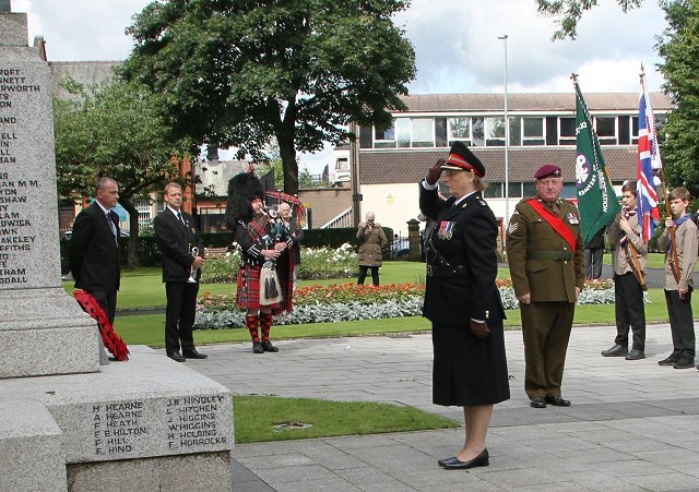 Heywood Remembrance Service for the Battle of Passchendaele