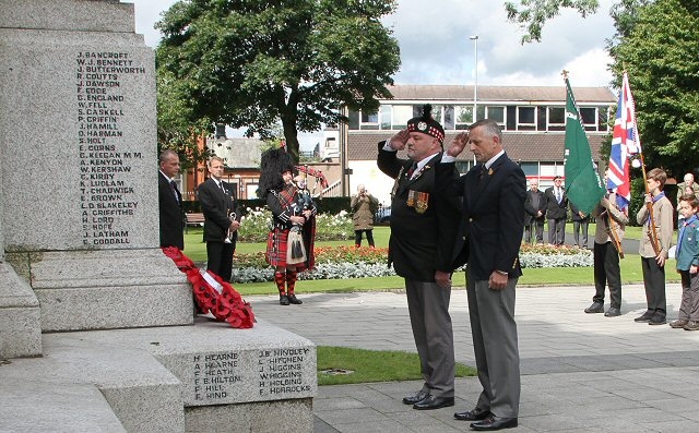 Heywood Remembrance Service for the Battle of Passchendaele