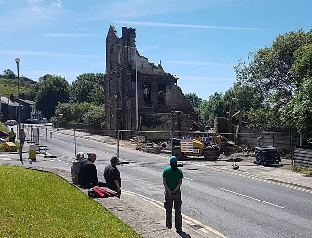 Albert Mill being demolished