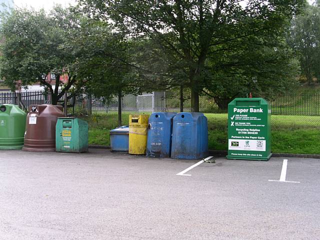 Community recycling collection point