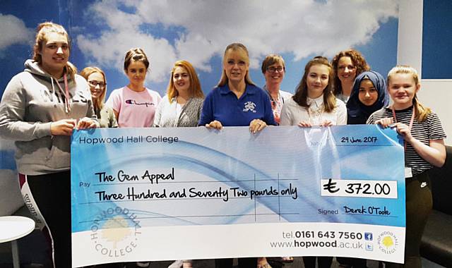 Students donate £372 to the Gem Appeal