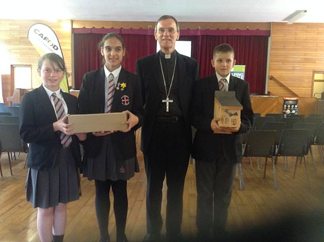 CAFOD/Caritas Ambassador Team were at the launch of the BOB BOX with Bishop John Arnold