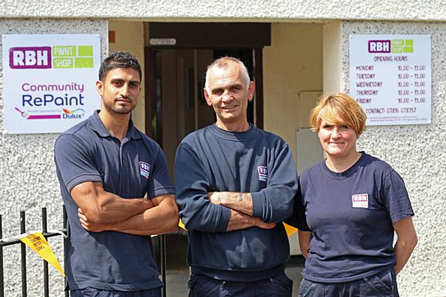 RBH Pass It On Team members (l-r) Mohammed Hayyidar, Steve Boardman & Trudi Bowen