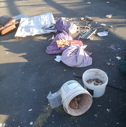 Fly-tipped waste blights Milnrow