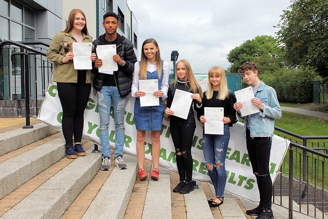 Top six achieving students from left to right: Alanah Bee, Stephane Tene, Emily Marcroft, Kirsty Fanning, Jacob Blakeley, Alexandra Drysdale