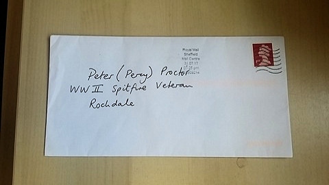 Letter for veteran Peter Proctor