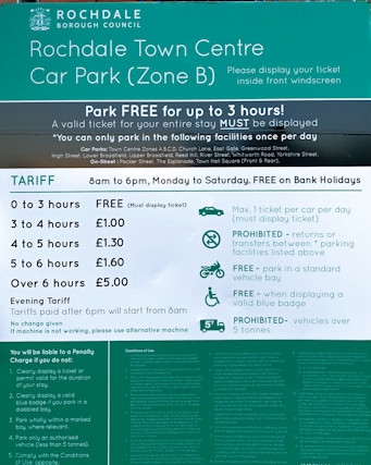 The new £5 parking charge was introduced on Saturday 26 August