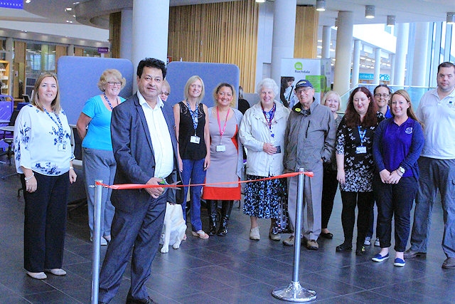 Councillor Iftikhar Ahmed, cabinet member for adult services, offically opened the sensory awareness day. 