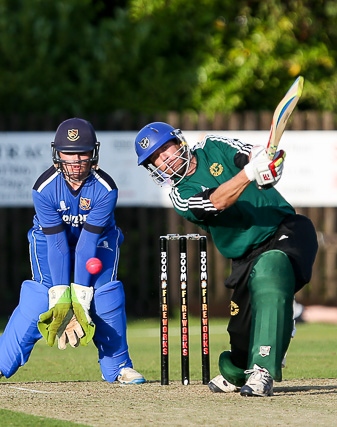 Tom Hardman T20 finals<br /> Gerrie Snyman batting for Moorside in the final