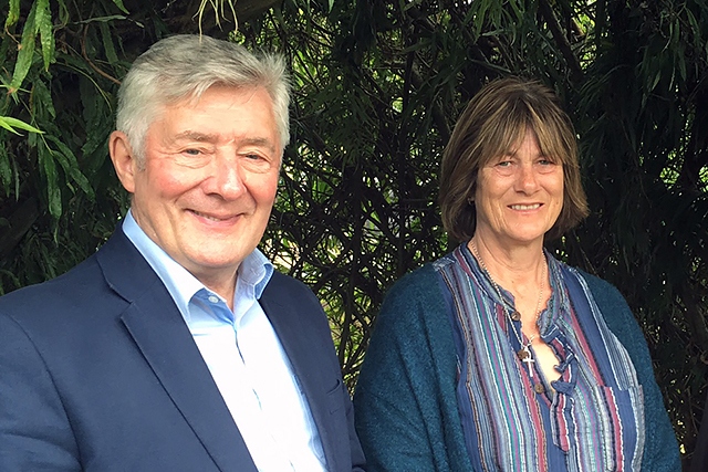 Tony Lloyd MP with Karen Hayday of Hourglass