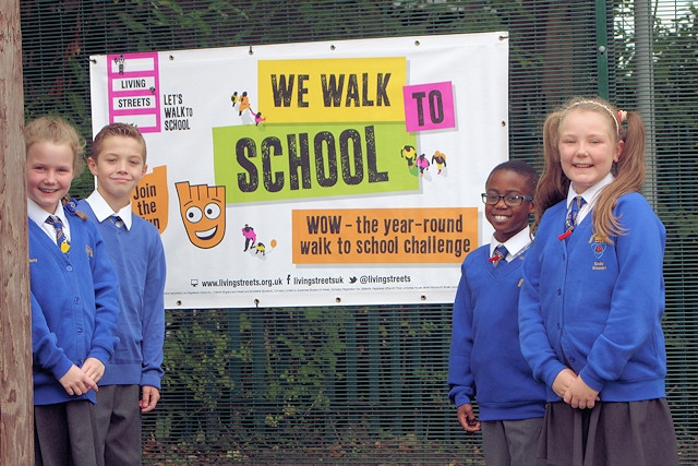 Parkfield Primary School have launched an eco-project to encourage children to walk to school