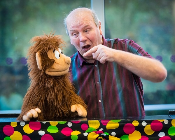 Ventriloquist and magician John Piper will perform his puppet show