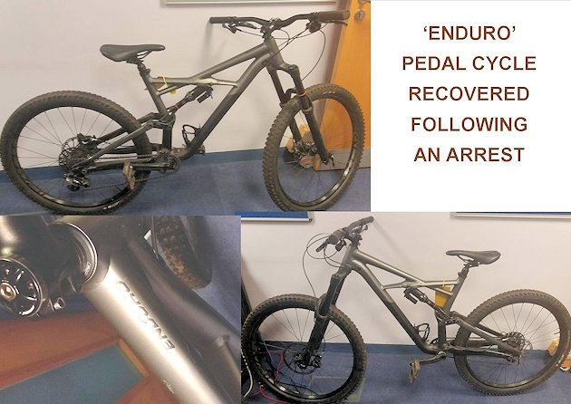 Police looking for the owner of ‘Enduro’ pedal cycle