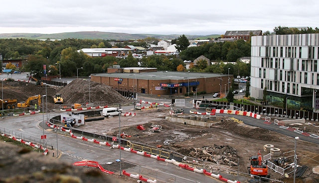 Work on the Rochdale Riverside retail & leisure development 12 October 2018