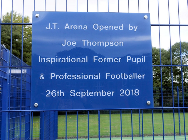 Joe Thompson opens St Vincent’s Primary School Multi-Use Games Arena 