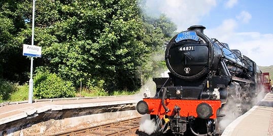 Former LMS William Stanier Black 5 class locomotive, number 44871