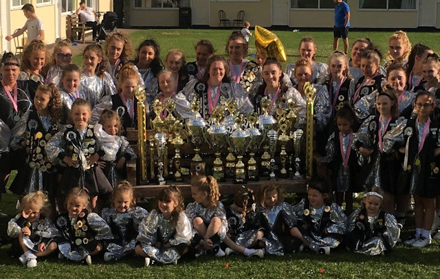 Some of the K Stars with their trophies