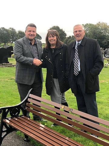 President Mike Goldrick, Gwen Coulthurst, Brian Tootle 