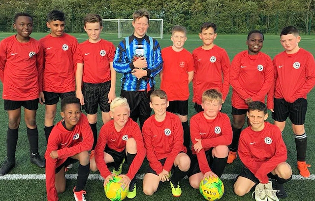 St Cuthbert's Year 7 football team