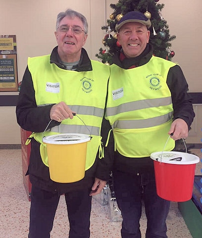 Heywood Rotary Club members at Morrison’s