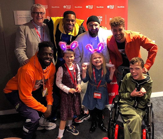 Ella Chadwick and other VIP guests meet Rak-Su, thanks to the Barrie Wells Trust