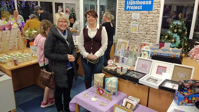 Janet Roach and Shereen Pit from last years Christmas craft fair 2017