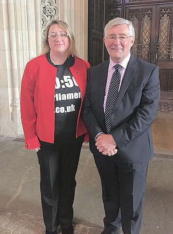 Rachel Massey with Tony Lloyd MP 