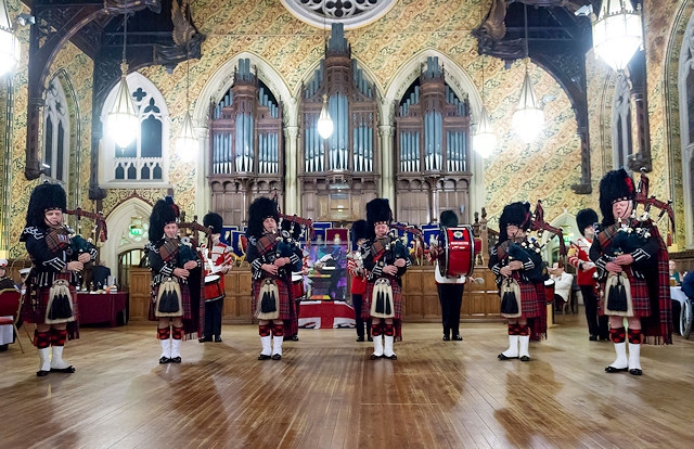 The great hall provided a stunning backdrop to the Festival of Remembrance