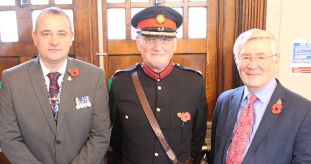 Tony Lloyd MP (right) also got stuck in serving breakfast