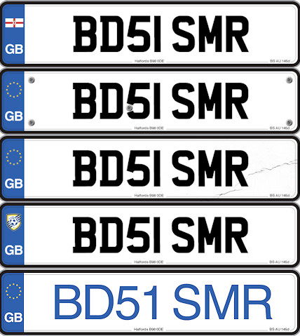 Illegal number plates