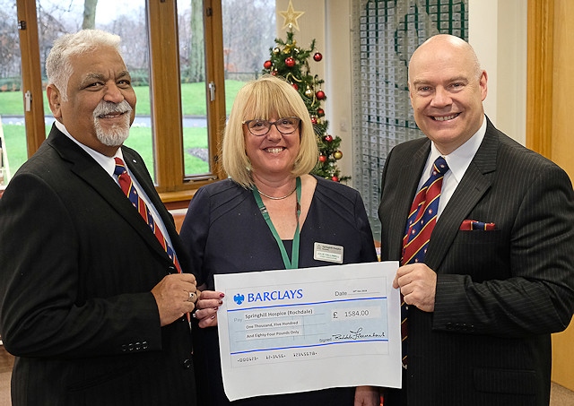 Springhill Hospice receives grant from Freemasons