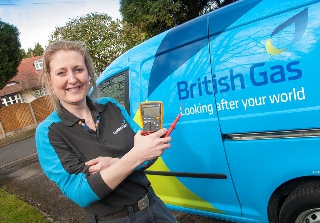 Joanna Flowers, a British Gas engineer