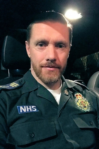 Tony Jones, an Emergency Medical Technician for North West Ambulance Service