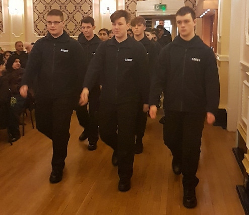 Rochdale Police Cadets at the passing out parade