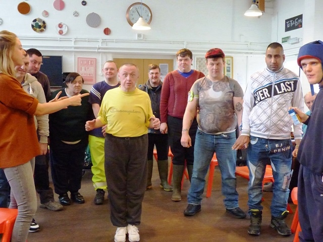 Cherwell's drama group showing their angry faces