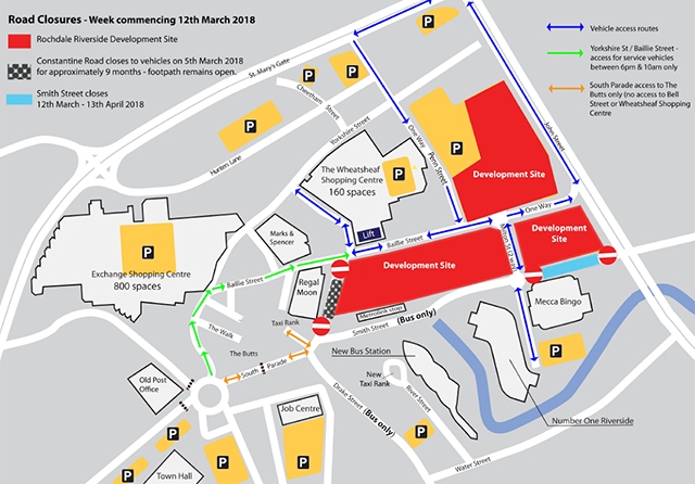 Rochdale News | News Headlines | Car parks and roads to close as work ...