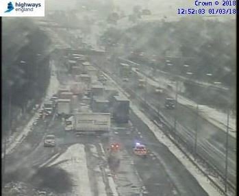 Rochdale News News Headlines M62 closed eastbound J20 J22