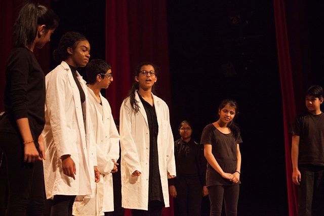 Students from Kingsway Park High School perform at Oldham Coliseum Theatre