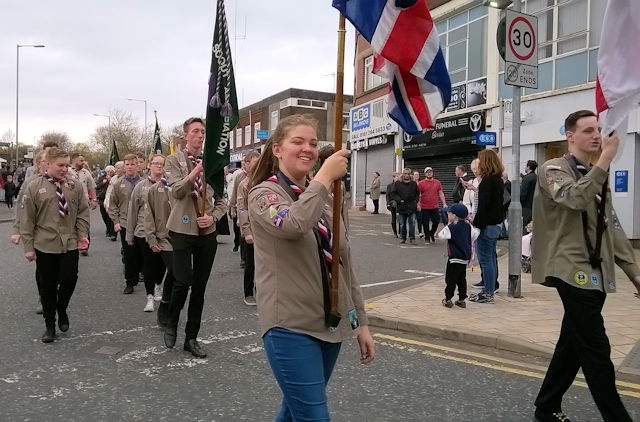 Middleton Scout and Guide Associations St George’s Day Procession