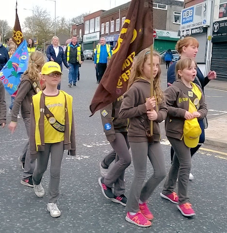 Middleton Scout and Guide Associations St George’s Day Procession