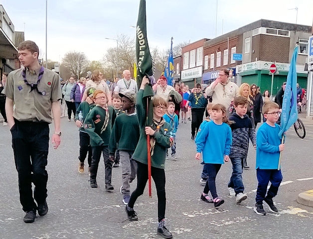 Middleton Scout and Guide Associations St George’s Day Procession