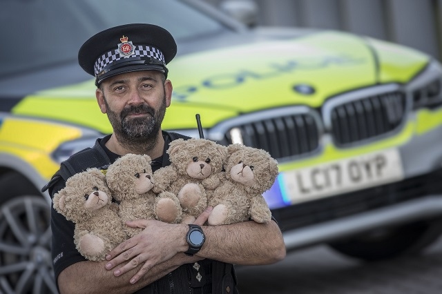 Donated teddies to go to young people involved in road traffic collisions 