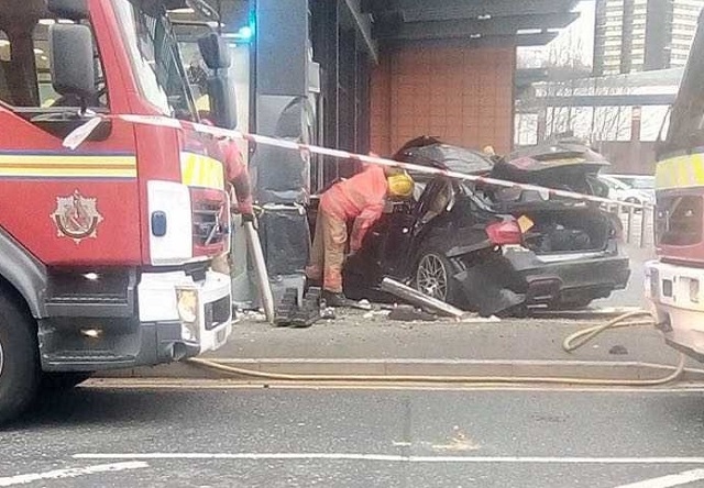 Car smashes into Aldi store