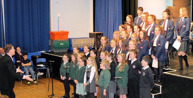 Whitworth and Britannia School choirs conducted by Seán Ruane